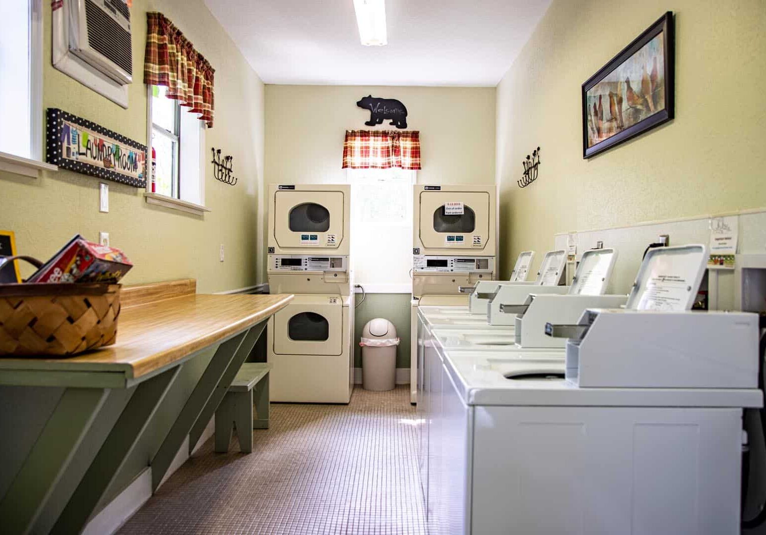 Climate controlled laundry room